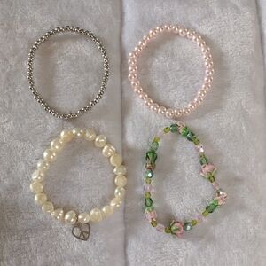 Set of Four Stretch Bracelets